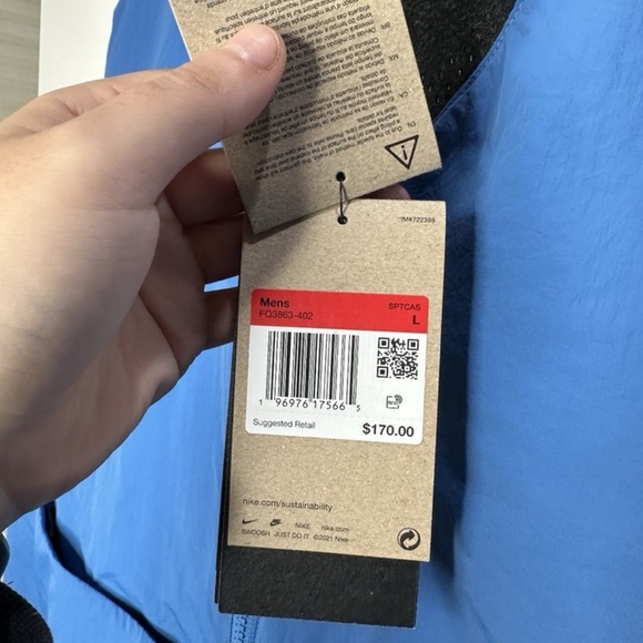 Nike Sportswear Tech Pack Therma-Fit ADV Vest Blue Size Large FQ3863-402 NEW - Picture 5 of 5